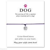 Unisex Girls Boys Adjustable Friendship Statement for Dog Lover Love Dog Person with Card Silver Dog Bracelets for Women