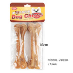 Pet Dog Toy Supplies Chews Toys Leather Cowhide Bone Molar Teeth Clean Stick Food Treats Dogs Snack for Puppy Accessories 10E