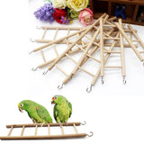 Bird Toys Wooden Ladders Rocking Scratcher Perch Climbing 3/4/5/6/7/8 Stairs Hamsters Bird Cage Parrot Pet Toys Supplies #0929