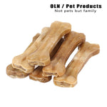 Dog Chews Toys Pet Toy Supplies Leather Cowhide Bone Molar Teeth Clean Stick Food Treats Dogs Bones for Puppy Accessories