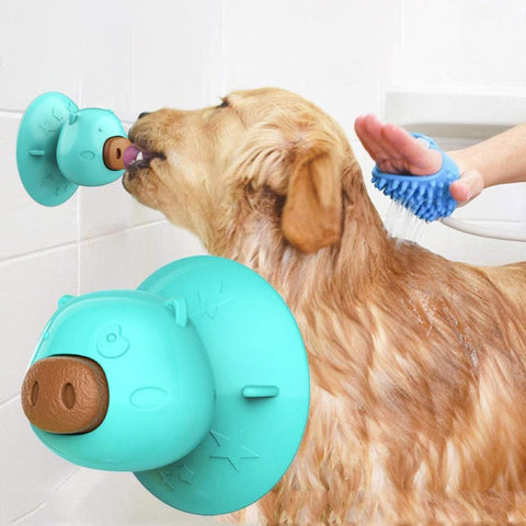 Papipet Pet Dog Slow Feeding Teeth Cleaning Lick Chew Toy Dog Treats and chews Dog Accessories Replaceable  With Suction Cup