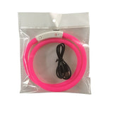 USB Rechargeable Flashing Night Dog Collars Luminous Pet Collar LED Light USB Dog Collar Glowing Teddy Flash Collar Pet kkk