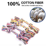 Pets dogs pet supplies Pet Dog Puppy Cotton Chew Knot Toy Durable Braided Bone Rope Funny Tool (Random Color )