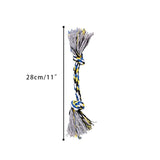 Pets dogs pet supplies Pet Dog Puppy Cotton Chew Knot Toy Durable Braided Bone Rope Funny Tool (Random Color )