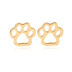 Jisensp Hollow Pet Paw Footprint Bracelets Shellhards Cute Animal Tassut Cat Dog Love Heart Charm Bracelet for Women pulseras