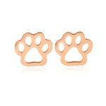 Jisensp Hollow Pet Paw Footprint Bracelets Shellhards Cute Animal Tassut Cat Dog Love Heart Charm Bracelet for Women pulseras