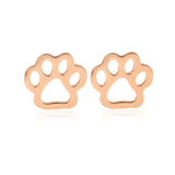 Jisensp Hollow Pet Paw Footprint Bracelets Shellhards Cute Animal Tassut Cat Dog Love Heart Charm Bracelet for Women pulseras