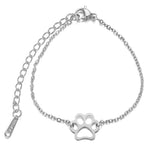 AAAAA Quality 100% Stainless Steel Dog Cat Pet Paw Bracelet for Women Female Never Tarnish Jewelry Bracelets