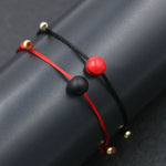 2pcs Couples Bracelet Lucky Red Rope Thread Heart Crown Star Dog Bracelet For Girls Boys Friendship Bracelets Women Men Jewelry