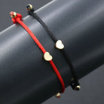 2pcs Couples Bracelet Lucky Red Rope Thread Heart Crown Star Dog Bracelet For Girls Boys Friendship Bracelets Women Men Jewelry