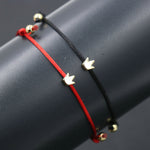 2pcs Couples Bracelet Lucky Red Rope Thread Heart Crown Star Dog Bracelet For Girls Boys Friendship Bracelets Women Men Jewelry