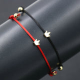 2pcs Couples Bracelet Lucky Red Rope Thread Heart Crown Star Dog Bracelet For Girls Boys Friendship Bracelets Women Men Jewelry