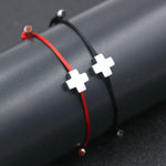 2pcs Couples Bracelet Lucky Red Rope Thread Heart Crown Star Dog Bracelet For Girls Boys Friendship Bracelets Women Men Jewelry