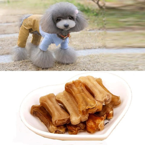 10pcs/lot Snack Treat Dog Chews Bone Pet Puppy Tooth Cleaning Bone Doggie Dental Teething Aid Toys Gadget
