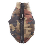 Dog Coat Vest Winter Dog Clothes Breathable Camouflage.