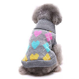 Dogs Sweater Winter Dog Clothes Black Gray Costume Corgi Beagle Shiba Inu Acrylic Fibers Love Casual / Daily XS S M L XL XXL
