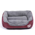Multi Color Polyester Cute Box Shape Pet Bed for Dogs Cats 58*45*14 cm / 23*18*6 inch