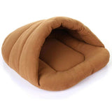 Warm Soft Polar Fleece Dog Beds Winter Warm Pet Heated Mat Slippers Beds Kennel House for Cats Sleeping Bag Nest Cave Bed