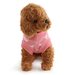 Sweater Winter Dog Clothes Pink Costume Girls' Husky Labrador Golden Retriever Woolen Heart Keep Warm XS S M L XL XXL