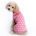 Sweater Winter Dog Clothes Pink Costume Girls' Husky Labrador Golden Retriever Woolen Heart Keep Warm XS S M L XL XXL