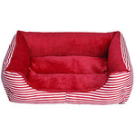 Multi Color Polyester Cute Box Shape Pet Bed for Dogs Cats 58*45*14 cm / 23*18*6 inch