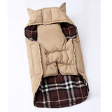 Dog Coat Vest Winter Dog Clothes Brown Green Red