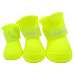 Dogs Dog Boots / Dog Shoes Rain Boots Waterproof Solid Color Cute For Pets Silicone Rubber PVC Black