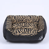 Multi Color Polyester Cute Box Shape Pet Bed for Dogs Cats 58*45*14 cm / 23*18*6 inch