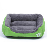 Multi Color Polyester Cute Box Shape Pet Bed for Dogs Cats 58*45*14 cm / 23*18*6 inch