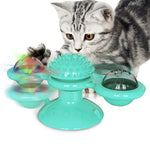 Pet Toys Cat Top Interactive Puzzle Training Turntable Windmill Ball Whirling Toys For Cats Kitten Play Game Cat Supplies