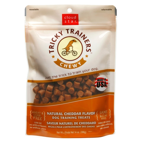 Cloud Star Chewy Tricky Trainers Cheddar Flavor Dog Treats, 14-oz. bag