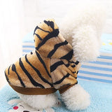 Dog Costume Coat Hoodie Winter Dog Clothes Brown Costume Flannel Fabric Animal Party Cosplay Fashion XS S M L XL XX