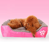 Multi Color Polyester Cute Box Shape Pet Bed for Dogs Cats 58*45*14 cm / 23*18*6 inch