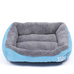 Multi Color Polyester Cute Box Shape Pet Bed for Dogs Cats 58*45*14 cm / 23*18*6 inch