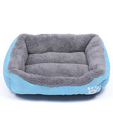 Multi Color Polyester Cute Box Shape Pet Bed for Dogs Cats 58*45*14 cm / 23*18*6 inch