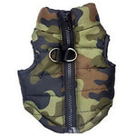 Dog Coat Vest Winter Dog Clothes Breathable Camouflage.