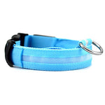 Cat Dog Collar LED Lights Adjustable / Retractable Solid Colored Nylon White Orange Yellow