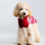 Dogs Sweater Winter Dog Clothes Red Costume Corgi Beagle Shiba Inu Acrylic Fibers Snowflake Christmas XXS XS S M