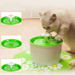 Interactive Bowls & Water Bottles Water Fountain Dog Cat Pet Toy 1pc Pet Friendly Flower Plastic Gift