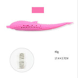 Chew Toy Catnip Teeth Cleaning Toy Toothbrushes Cat Pet Toy 1pc Fish Silica Gel Gift