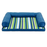 Dogs Pets Bed Sofa Cushion Lounge Sofa Oxford Cloth Pet Mats & Pads Stripes Warm washable Cartoon Blue