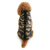 Dog Coat Vest Winter Dog Clothes Breathable Camouflage.