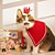 cat christmas hat with muffler, pet dog santa hat and scarf christmas costume for puppy kitten cats and dogs