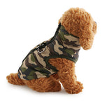 Dog Coat Vest Winter Dog Clothes Breathable Camouflage.