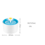 Interactive Bowls & Water Bottles Water Fountain Dog Cat Pet Toy 1pc Pet Friendly Flower Plastic Gift