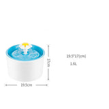Interactive Bowls & Water Bottles Water Fountain Dog Cat Pet Toy 1pc Pet Friendly Flower Plastic Gift