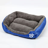 Multi Color Polyester Cute Box Shape Pet Bed for Dogs Cats 58*45*14 cm / 23*18*6 inch